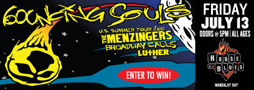 Bouncing Souls HOB flyer