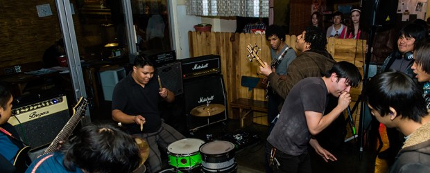 Images: Keyes, Matthew Fitzpatrick of My Iron Lung (acoustic), InReflect., Alaska, Macario Gutierrez (acoustic) January 26, 2013 at Yayo Taco