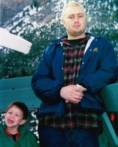 Nate and his son, Gabriel, at Mt Charleston
